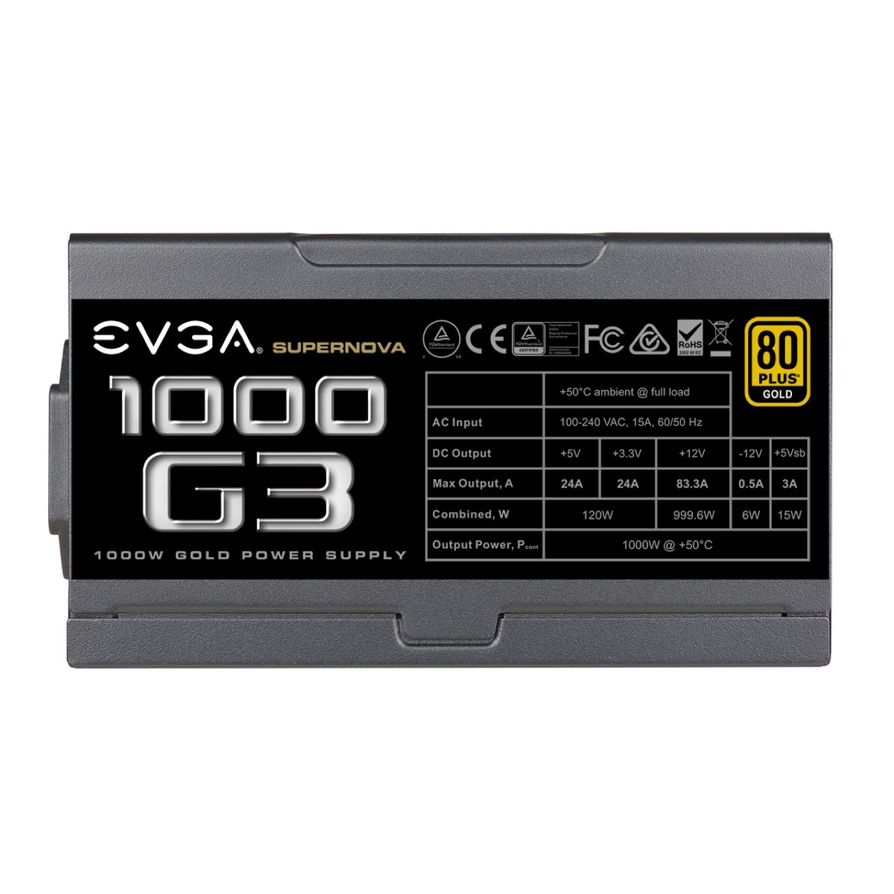 Image 7 : EVGA SuperNOVA G3 1000 W : rendement de 91 %, et seulement 150 mm de long
