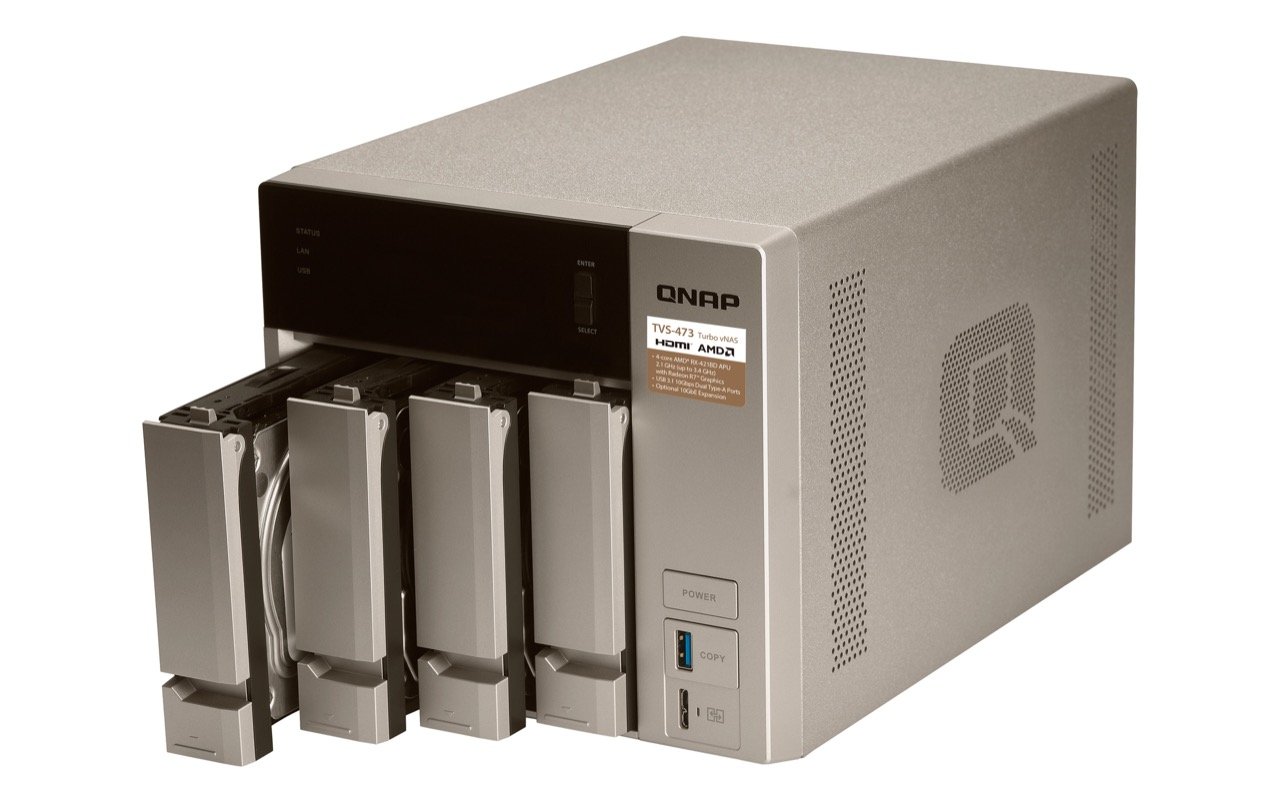 Image 5 : TVS-x73 : un NAS QNAP 4K avec CPU AMD-R et un SSD M.2 en guise de cache !