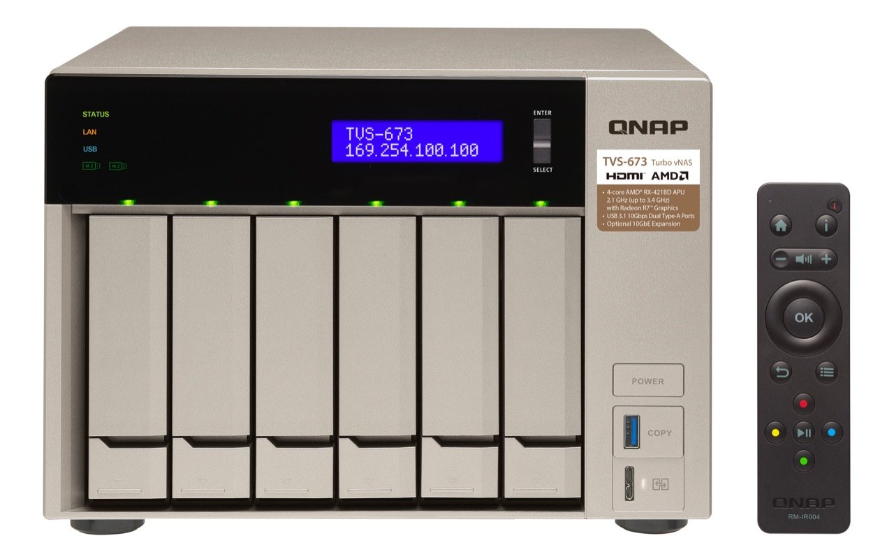 Image 4 : TVS-x73 : un NAS QNAP 4K avec CPU AMD-R et un SSD M.2 en guise de cache !