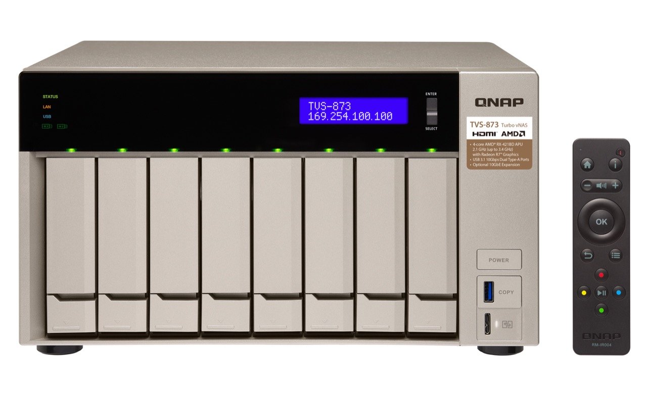 Image 11 : TVS-x73 : un NAS QNAP 4K avec CPU AMD-R et un SSD M.2 en guise de cache !