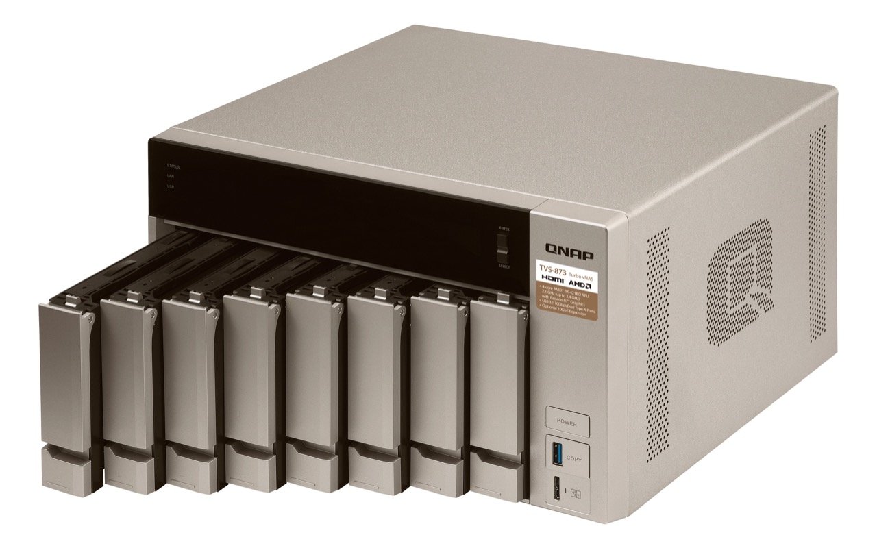 Image 15 : TVS-x73 : un NAS QNAP 4K avec CPU AMD-R et un SSD M.2 en guise de cache !