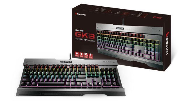 Image 1 : GK3, premier clavier mécanique pour gamers de Biostar, solide et différent