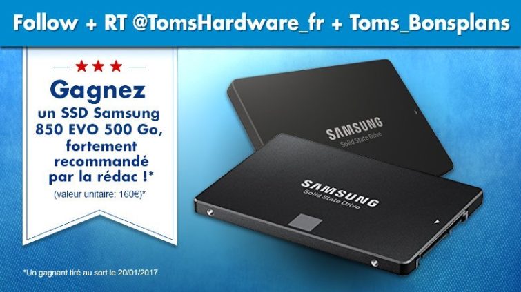 Image 1 : Concours Tom's Hardware : gagnez le SSD Samsung 850 EVO de 500 Go