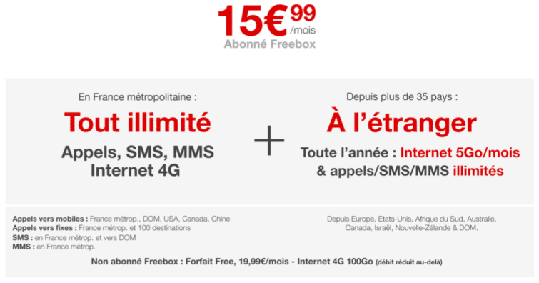 Image 1 : Free mobile sort le premier forfait 4G illimité !