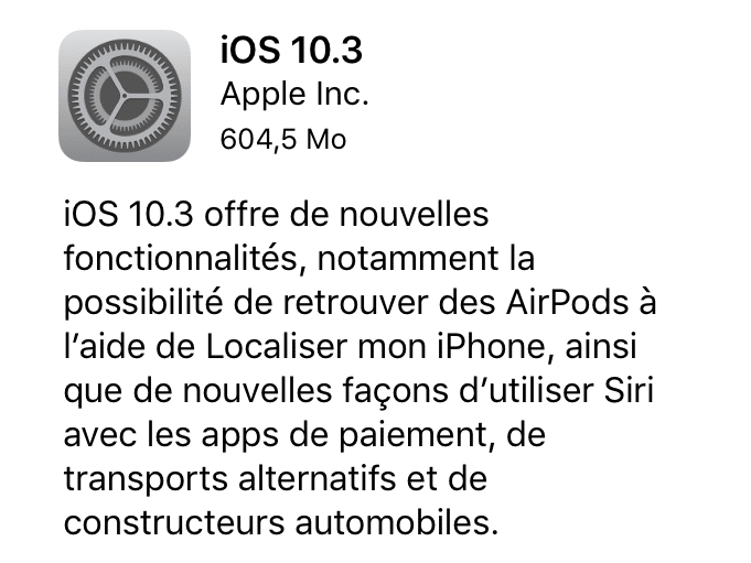 Image 1 : iOS 10.3 : Apple abandonne son système de fichiers vieux de 20 ans !