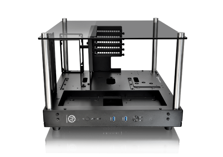 Image 6 : Boîtier Thermaltake Core P1 : toujours aussi ouvert, mais taillé pour le mini-ITX