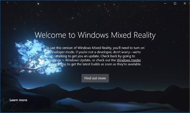 Image 1 : Windows 10 Build 15048 : première démo publique de Windows Mixed Reality