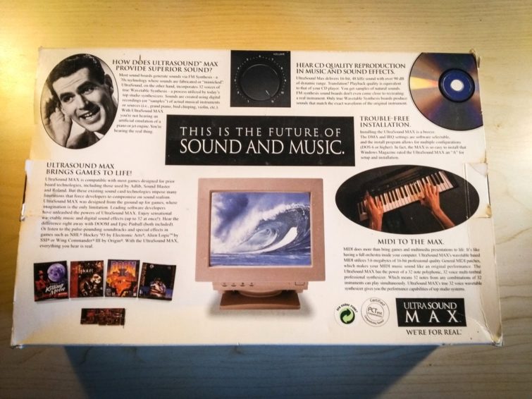 Image 6 : Samedi Rétro : 1994, Gravis UltraSound MAX, la Rolls des cartes son, 1 Mo de RAM !