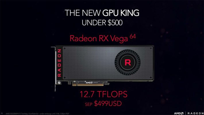 Image 1 : Vega 64 : la vérité sur les prix officiels et les promos d'AMD, premières cartes demain !