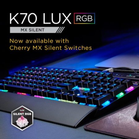 Image 1 : Clavier Corsair K70 Lux RGB : jouer toute la nuit sans faire de bruit avec les MX Silent