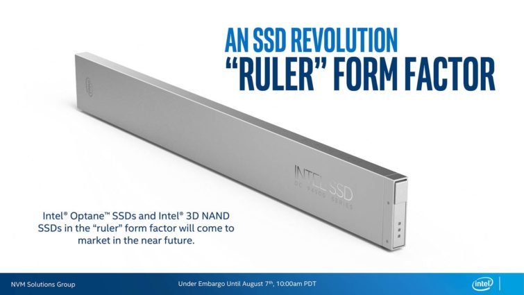Image 1 : Intel SSD Ruler : 1 pétaoctet dans une simple baie 1U