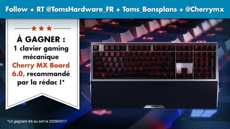 Image 1 : Concours : gagnez le fameux clavier gaming Cherry MX Board 6.0 !