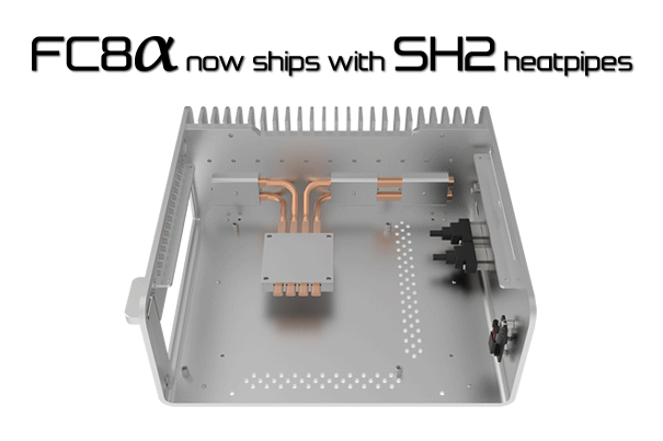 Image 1 : Nouveau dissipateur SH2 moderne pour les boîtiers fanless Streacom FC8 Alpha