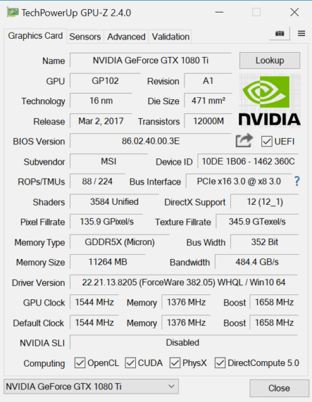 Image 309 : Comparatif : les meilleures GeForce GTX 1080 Ti