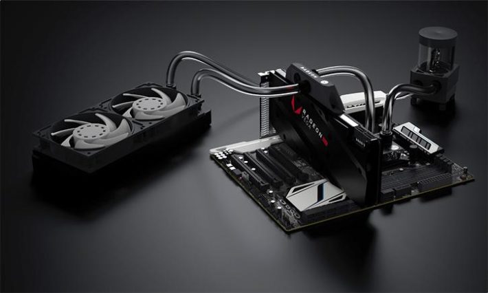 Image 1 : A240R : premier kit watercooling Fluid Gaming pour GPU Vega d'EKWB