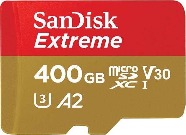 Image 1 : Performances records pour la carte microSDXC SanDisk 400 Go Extreme