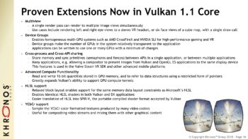 Image 4 : Vulkan 1.1 : meilleures parallélisation des calculs et gestion des DRM