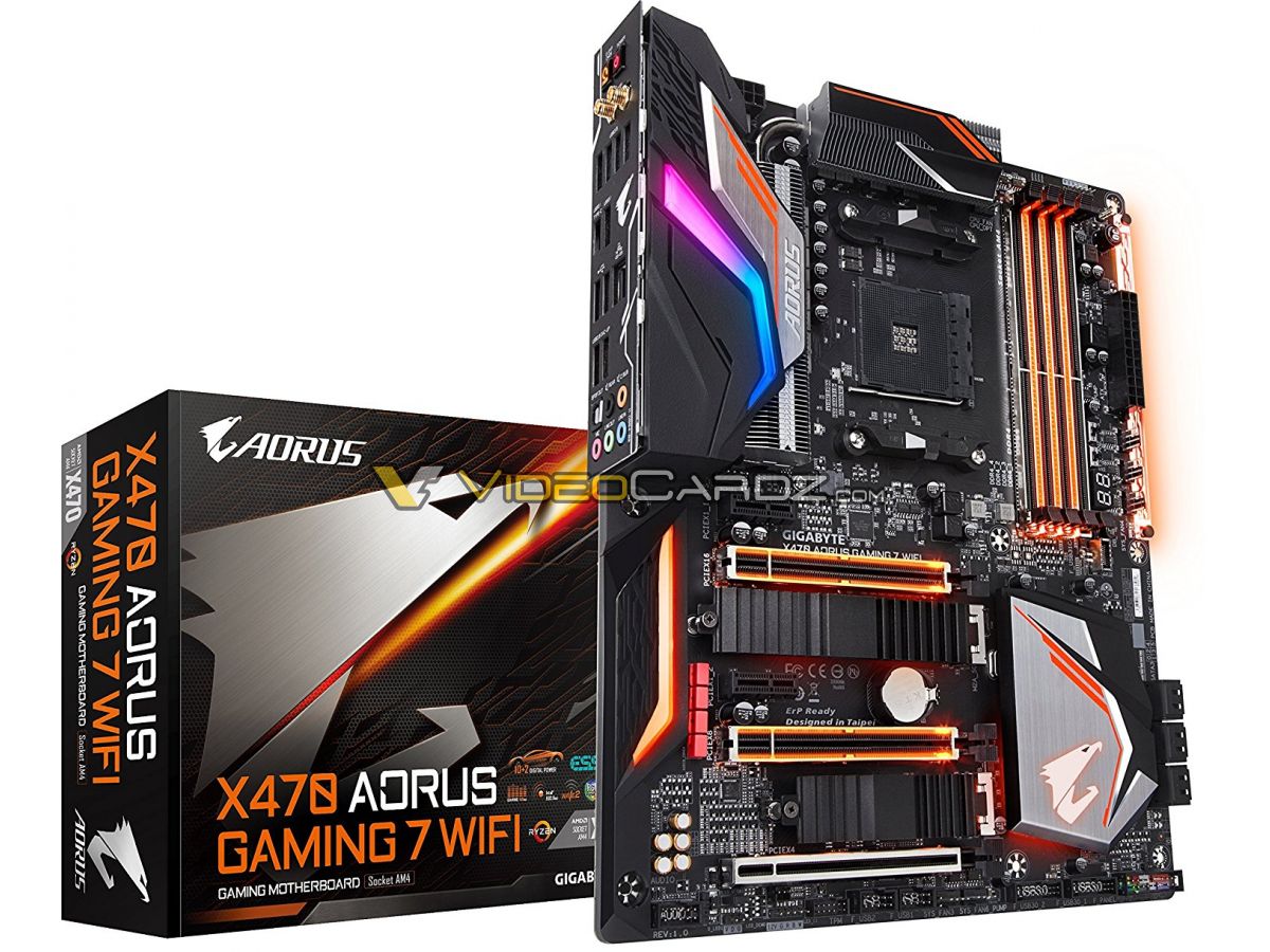 Image à la une de MàJ : toutes les cartes mère X470 Aorus de Gigabyte en photo