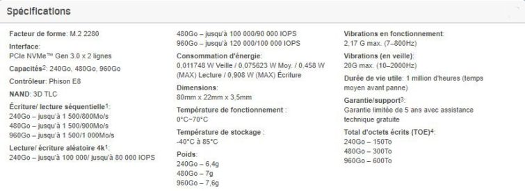 Image 2 : Kingston A1000 : un SSD NVMe au prix d'un SSD SATA ?