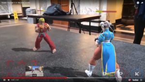 Image 1 : Street Fighter II dans de vrais décors, en réalité augmentée