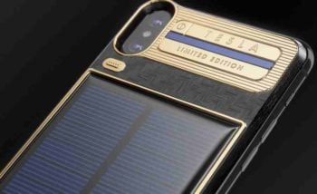 Image 3 : Vidéo : Caviar Iphone X Tesla, la coque solaire la plus chère du marché