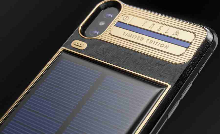 Image à la une de Vidéo : Caviar Iphone X Tesla, la coque solaire la plus chère du marché