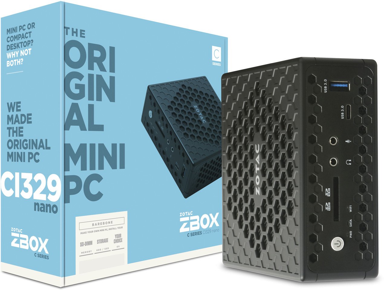 Image à la une de Zotac ZBOX CI329 nano : mini PC passif très basse consommation