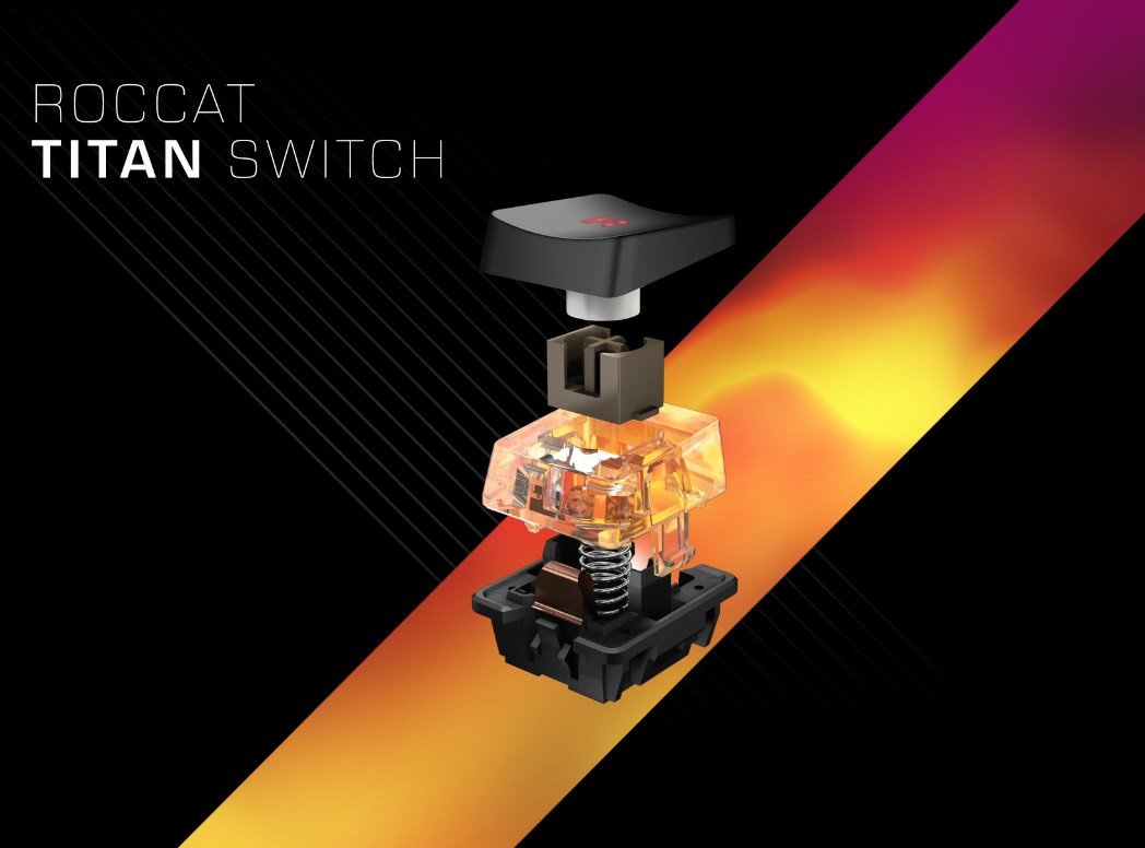 Image à la une de Roccat Titan : nouveaux switches maison pour claviers mécaniques