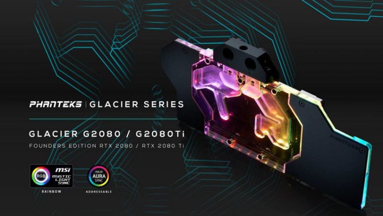 Image 1 : Phanteks G2080 et G2080 Ti : waterblocks ARGB pour les GeForce RTX