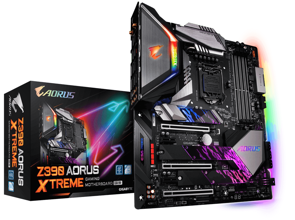 Image à la une de Z390 Aorus Xtreme : palme de la carte mère la plus 'RGB' du marché