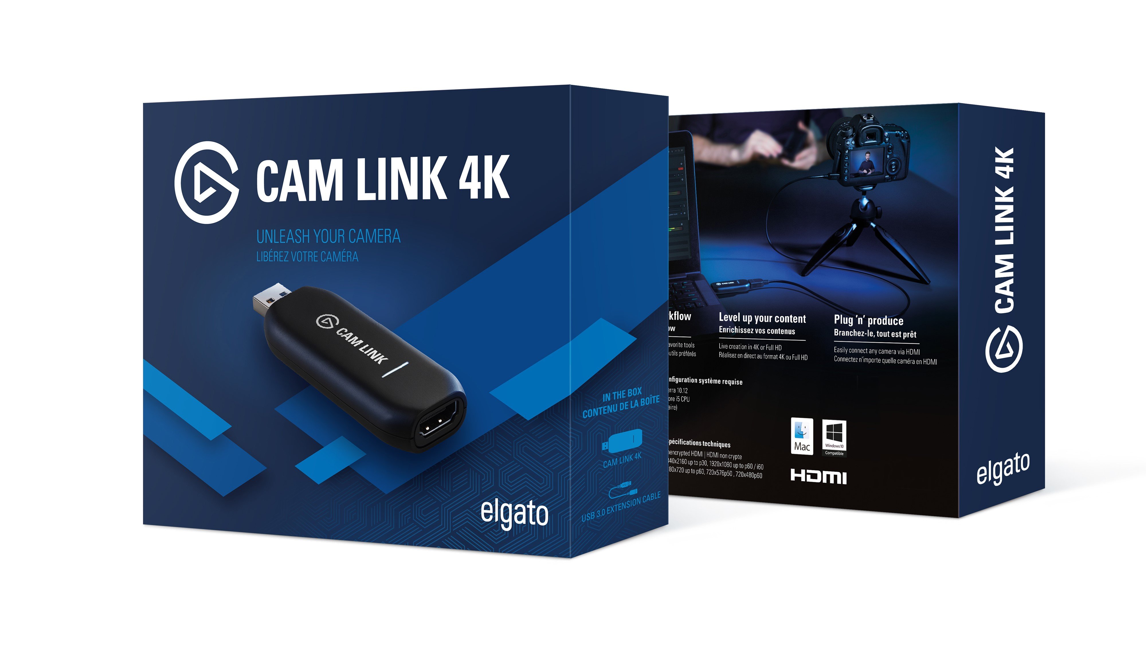 Y&H Cam Link 4K,diffusion en direct enregistrement via un reflex numérique,un caméscope ou une caméra d'action,1080p 120Hz,1440p60 ou 4K à 30 FPS,périphérique de carte de capture HDMI compact,USB 3.0 
