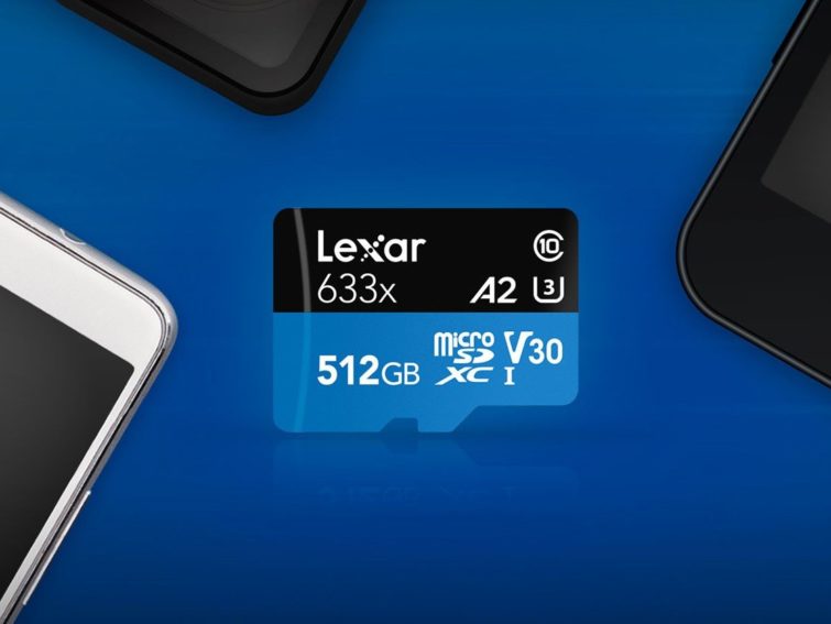 Image 1 : Lexar lance une MicroSD de 512 Go, jusqu'à 4000 IOPS et 100 Mo/s