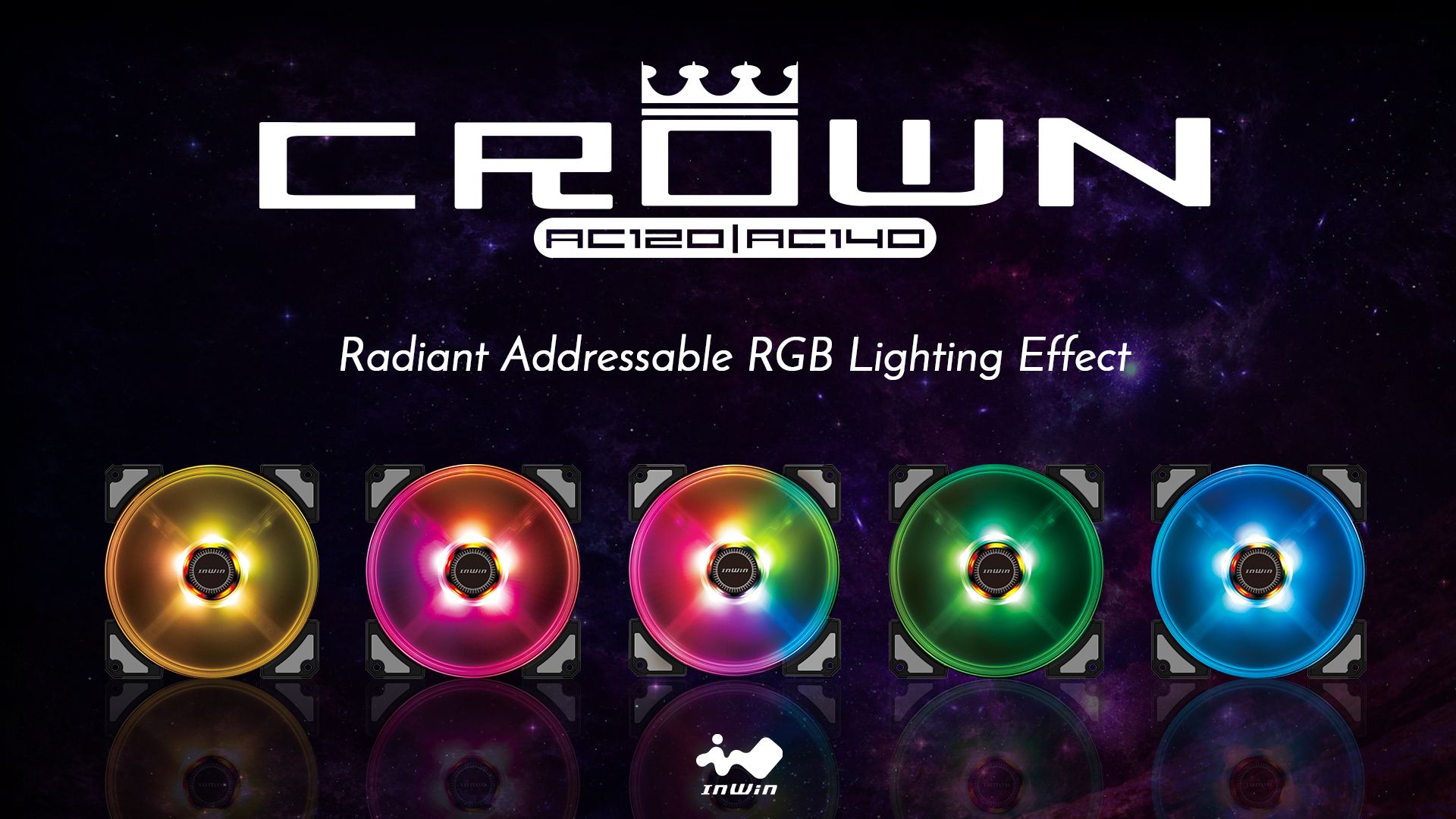 Image 3 : InWin Crown : des ventilos RGB polyvalents, à brancher en série