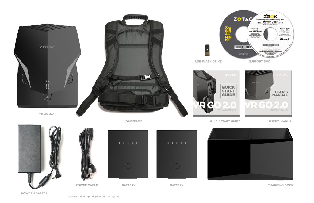 Image 3 : VR GO 2.0 : le puissant sac à dos PC de Zotac arrive, mais il est cher