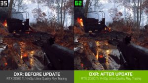 Image 1 : Performances ray tracing boostée dans Battlefield V, invention du 'VRRT'