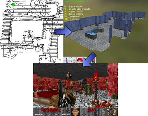 Image 2 : Un niveau de Doom calqué sur votre logement… grâce à votre aspirateur !