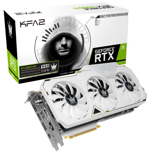 GeForce RTX 2080 Ti Hall Of Fame : Turing en costume blanc chez KFA2