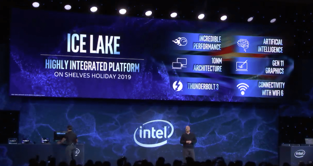 Image 2 : CES 2019 : Intel dévoile 7 nouveaux CPU de 9e génération et montre son "Ice Lake" en 10 nm