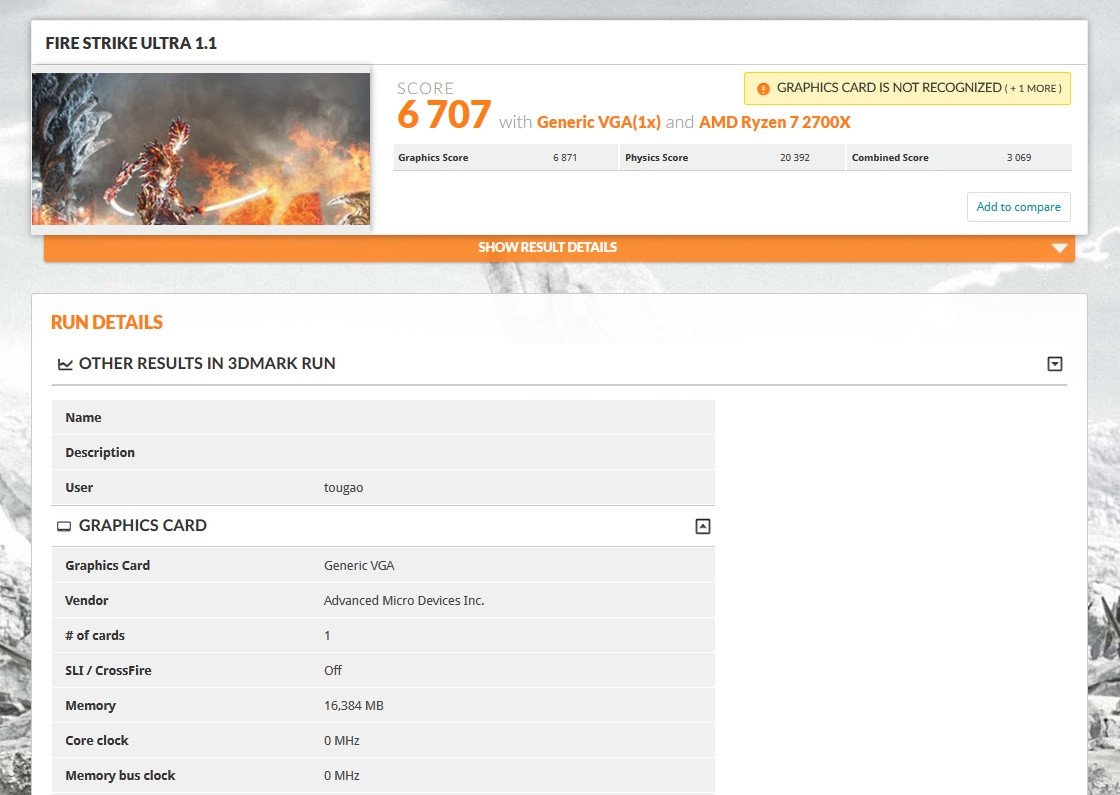 Image 3 : Radeon VII : bons scores dans 3DMark FireStrike, moins avec FF XV...