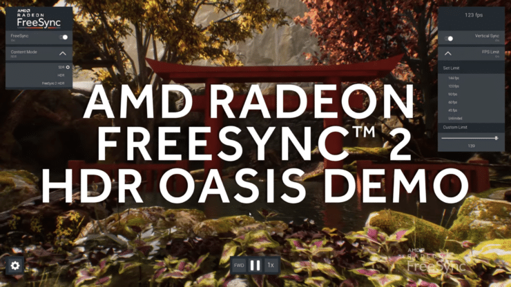 Image 1 : Vidéo : une démo AMD pour montrer sa technologie FreeSync 2 HDR