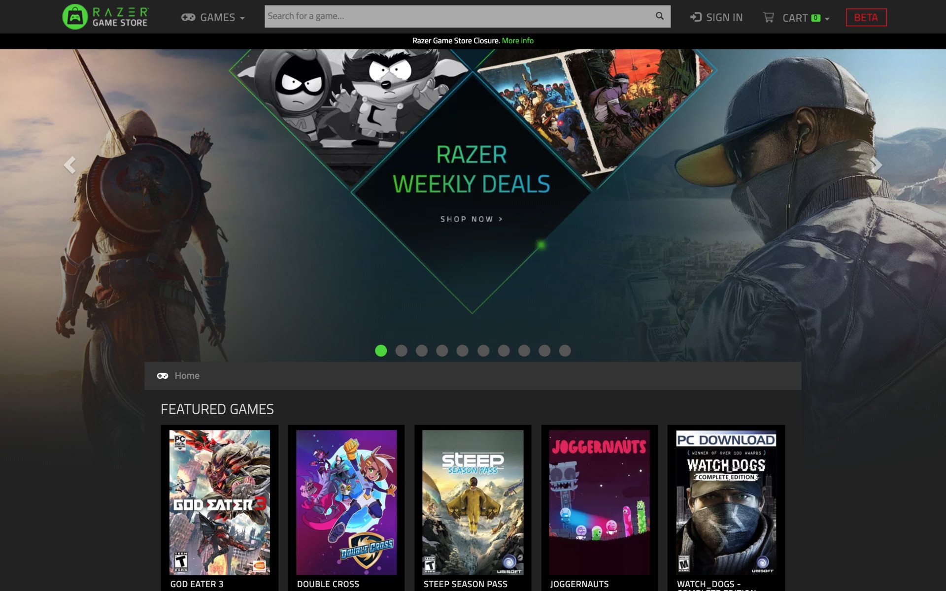 Image 1 : Après 10 mois, le Razer Game Store ferme ses portes