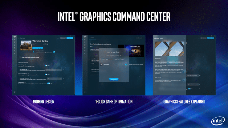 Image 1 : Intel dévoile enfin son nouveau panneau de configuration de ses GPU