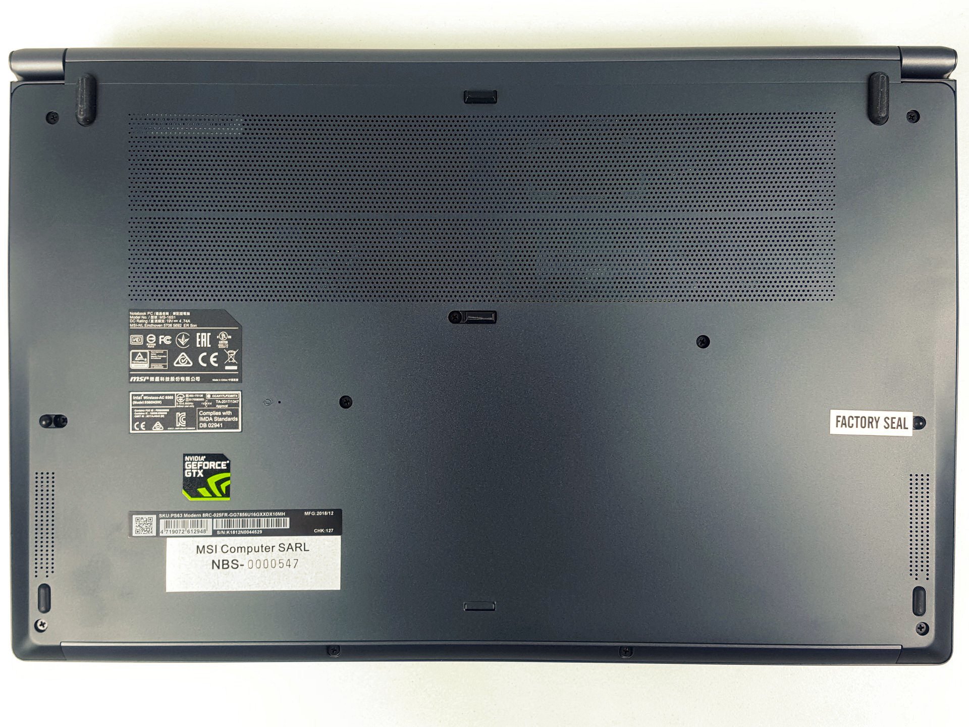 Image 11 : Test : MSI PS63 Modern 8RC, un ultraportable parfaitement silencieux
