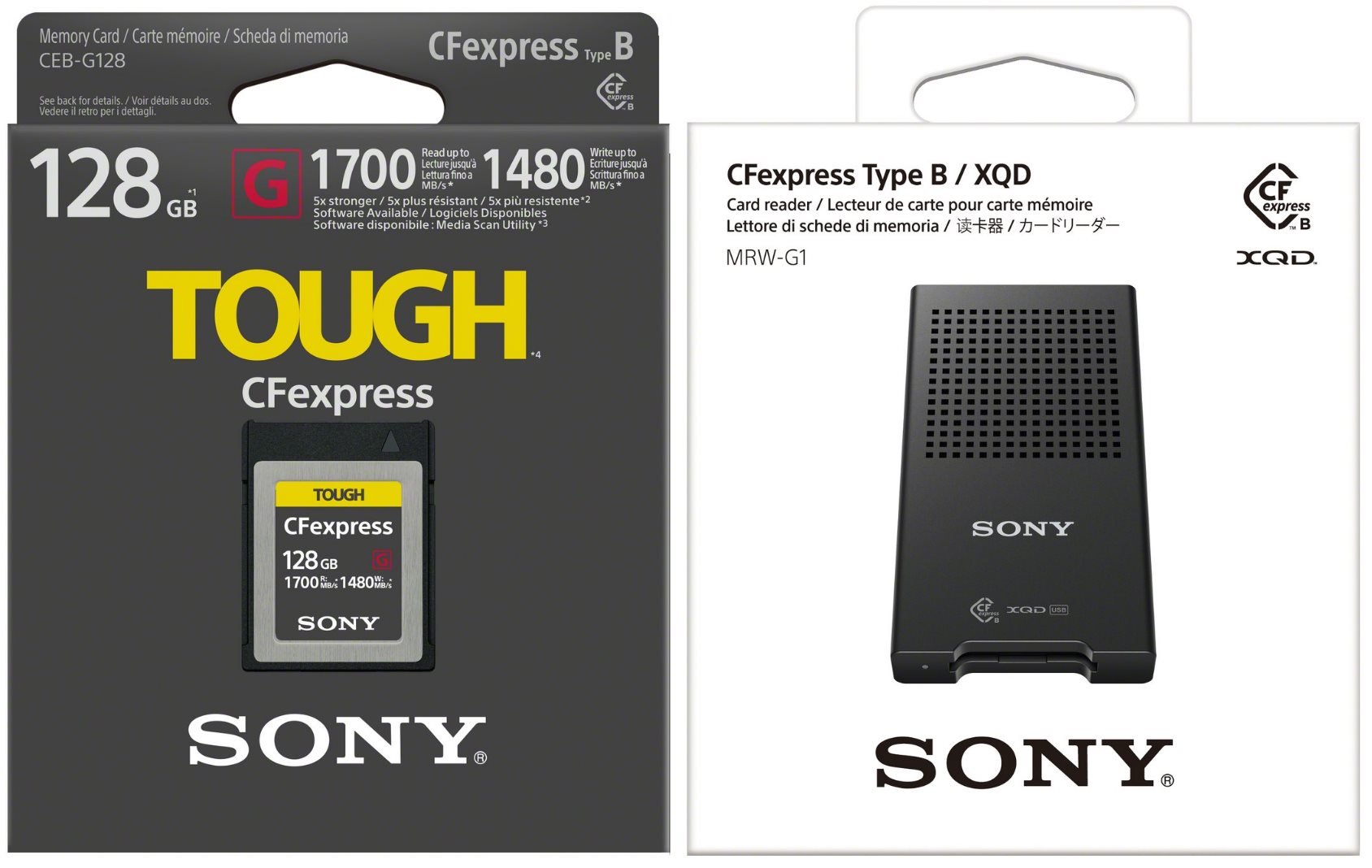 Image 2 : Carte mémoire Sony CFexpress Type B : débits records jusqu' à 1,7 Go/s !