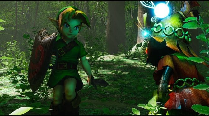 Zelda Ocarina Of Time Lost woods Unreal Engine 4 2 672x372