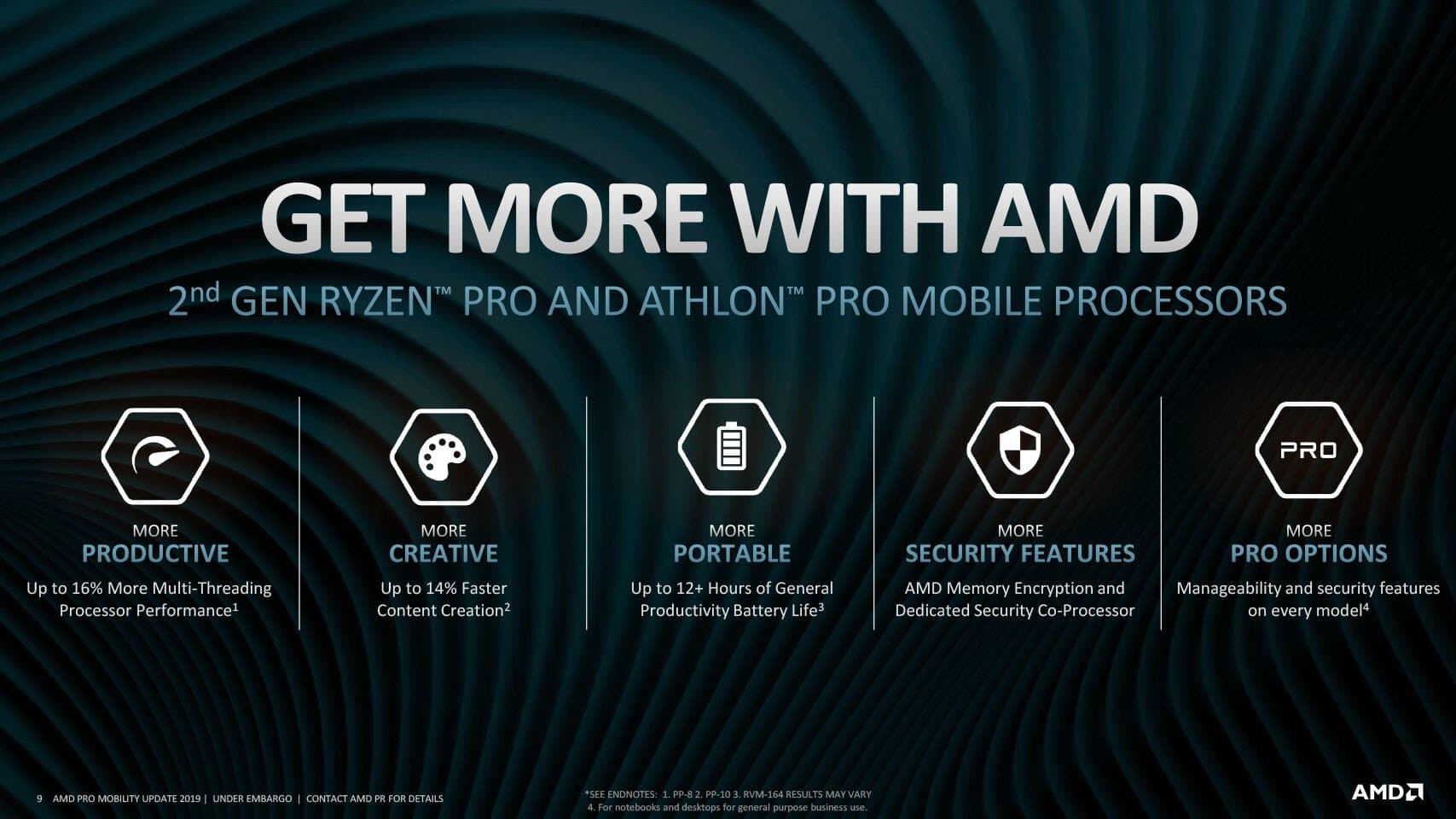 Image 4 : AMD sort sa deuxième génération de processeurs mobiles Ryzen PRO