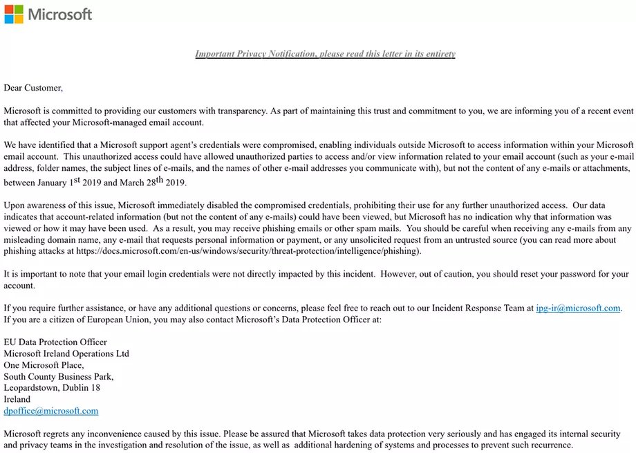 Image 2 : Microsoft Outlook : des pirates ont eu accès à des comptes pendant plusieurs mois