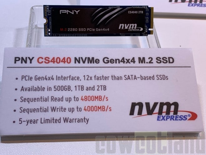 Image 3 : Computex : PNY et Corsair sortent aussi leur SSD M.2 PCIe 4.0