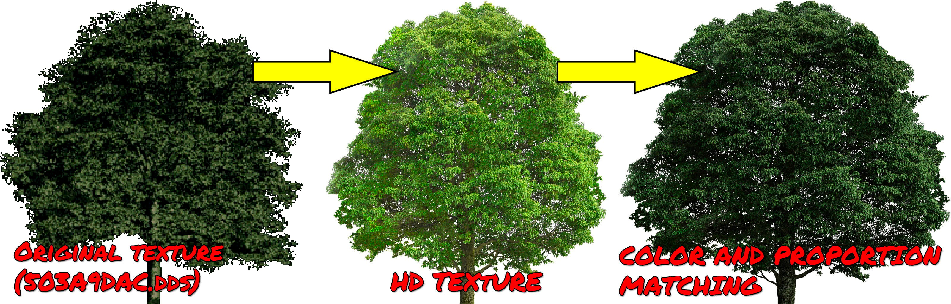 Image 12 : Un pack de textures pour les arbres et les plantes de Shenmue 1 & 2