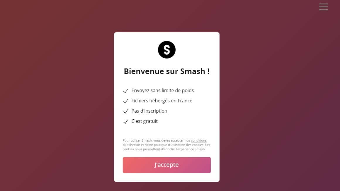 Image 1 : Smash : ce service de transfert de fichier à la française mérite le détour
